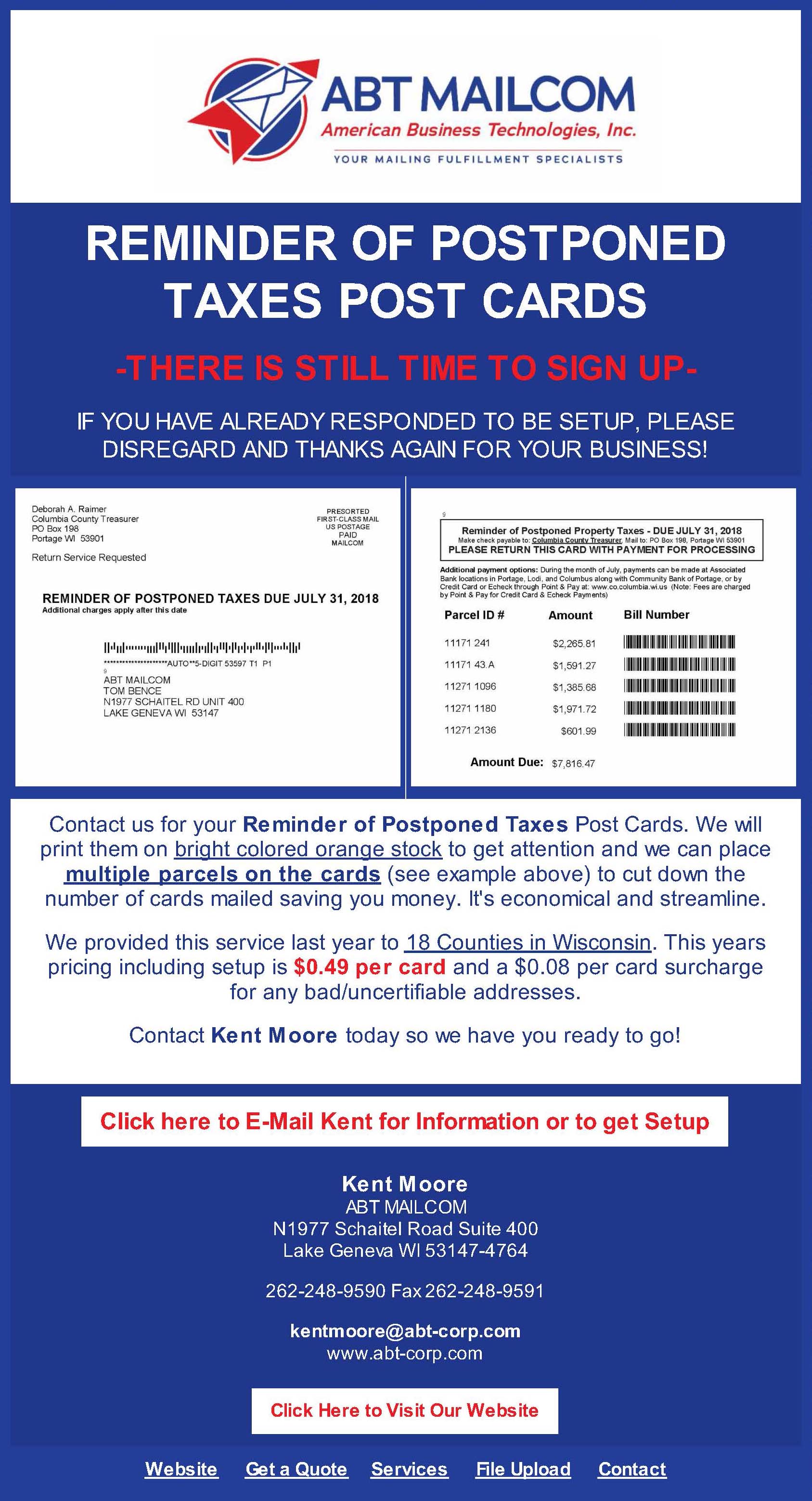Printable Tax Reminder Cards